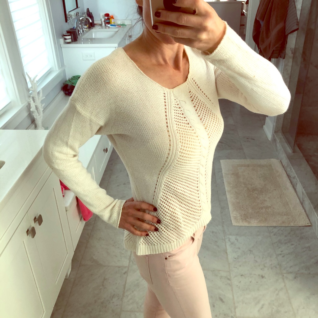 Cynthia Rowley Cable Knit Sweater